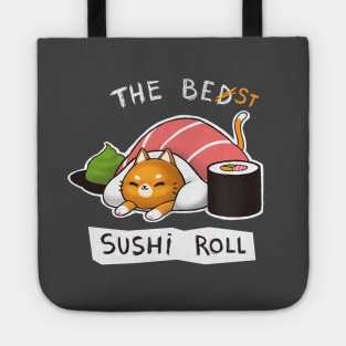 Sushi Roll Bed Cat - Funny Cute Kitty - Social Distancing Tote