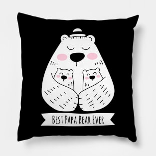 Best Papa Bear Ever - 2 Kids Pillow