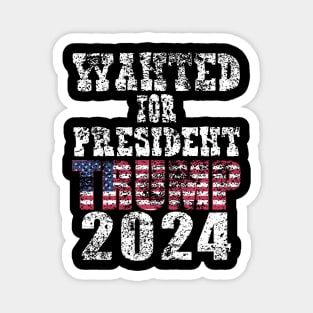 WANTED FOR PRESIDENT Magnet