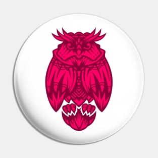 Pink owl Pin