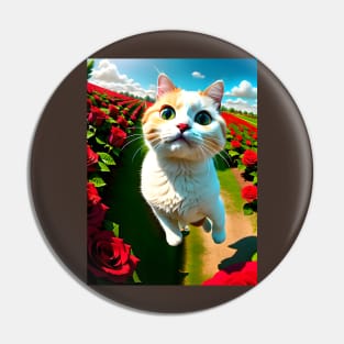 Selfie cat - Modern digital art Pin