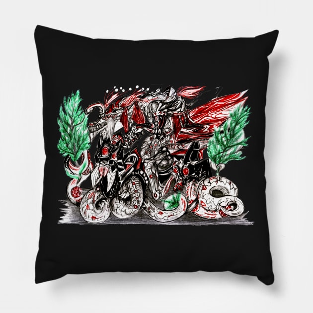 Merry Ch'thonsmas Pillow by ArachnaVonFenrir