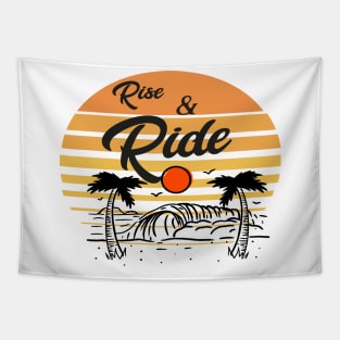Rise & Ride Surfing Tapestry