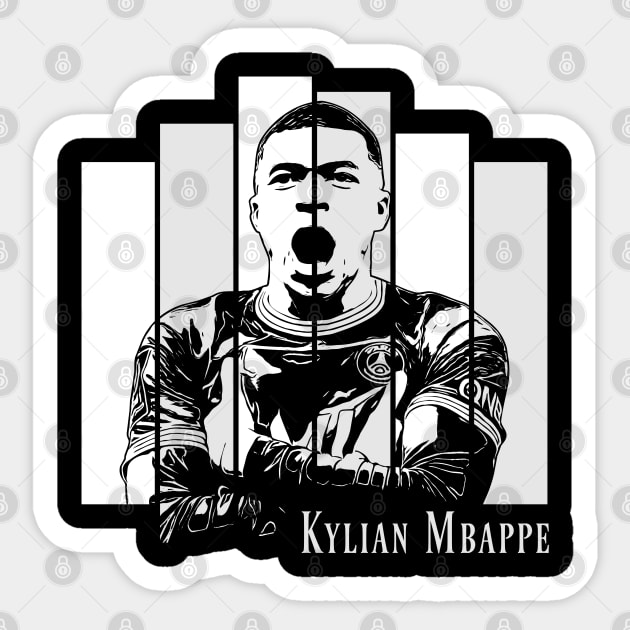 Vinyle Art décalque Wall Sticker France PSG Kylian Mbappé Football