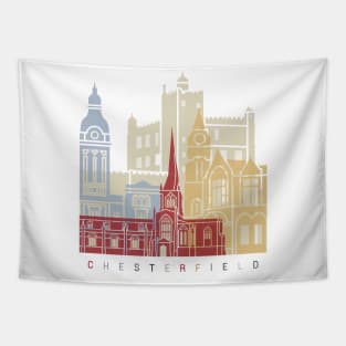 Chesterfield UK skyline poster Tapestry