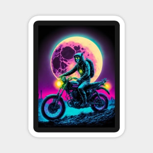 Cyber Monkey Riding Dirt Bike Magnet