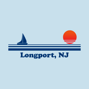 Longport, NJ - Sailboat Sunrise T-Shirt