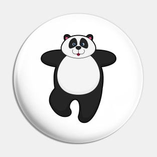 Panda at Yoga Stretching exercise Pin