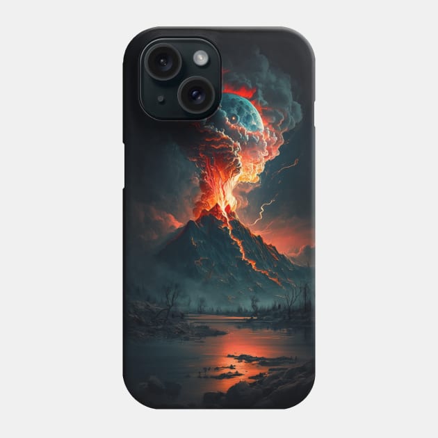 volcanic eruptions Phone Case by Flowerandteenager