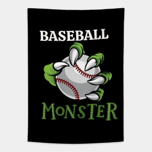 Baseball monster sport Gift for Baseball player love Baseball funny present for kids and adults Tapestry