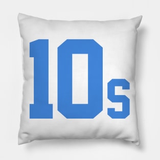 10s Tennis Player Logo by CoVA Tennis Pillow