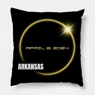 Totality 04 08 24 Total Solar Eclipse 2024 ARKANSAS Pillow