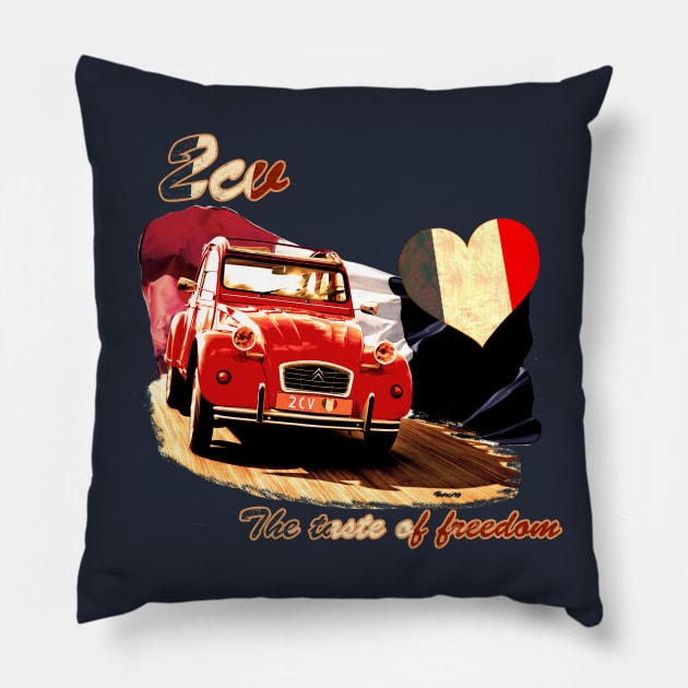 2cv-The taste of freedom Pillow by Pragma