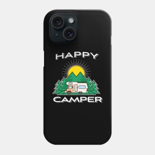 'Happy Camper Caravan' Cool Camping Caravan Phone Case