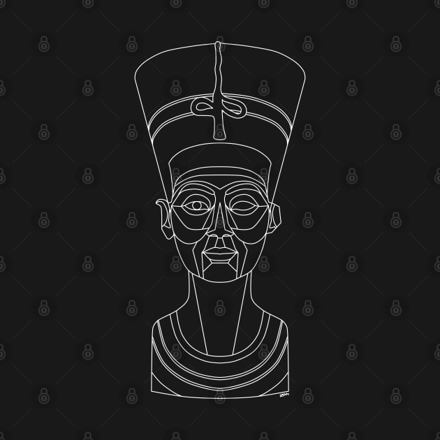 Nefertiti White Line by Ancsi