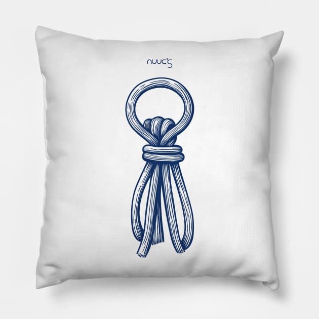 Nautical Sailor Sail Knot 10 of 15 Pillow by jjmpubli