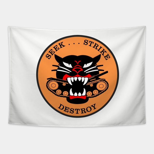 M18 HELLCAT-SEEK STRIKE & DESTROY 3 Tapestry by TaterSkinz