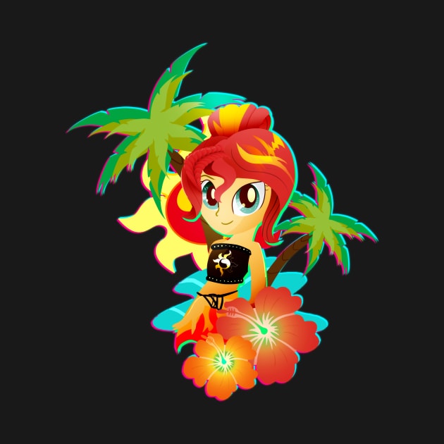 Beach Sunset Shimmer by Ilona's Store