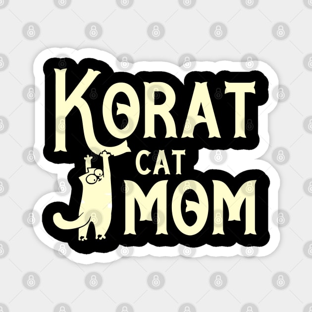 Korat cat mama breed Magnet by SerenityByAlex