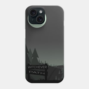 Witchever Path long logo design Phone Case