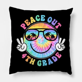 4Th Grade Peace Out School 2024 Last Day Of School Summer Pillow