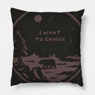 Bear on the forest Pillow