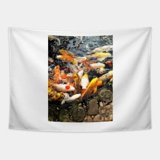 Koi karp freshwater fish sea animal Tapestry