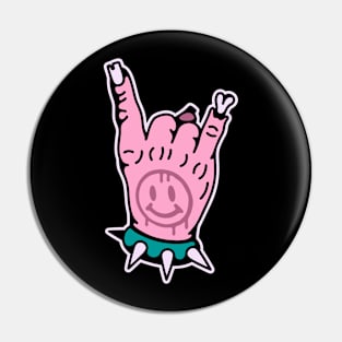 Metal smile Pin