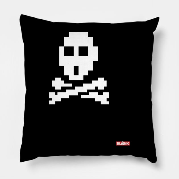 8 Bit Jolly Roger Pillow by BLANKtees