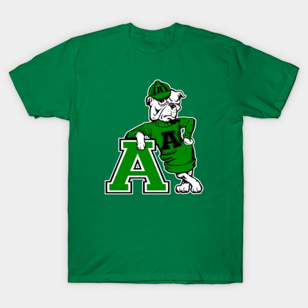 Albuquerque High School Vintage Looking Bulldog Mascot T-Shirt