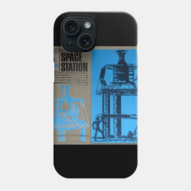 Major Matt Mason - SPACE STATION - Distressed, Authentic Phone Case by offsetvinylfilm