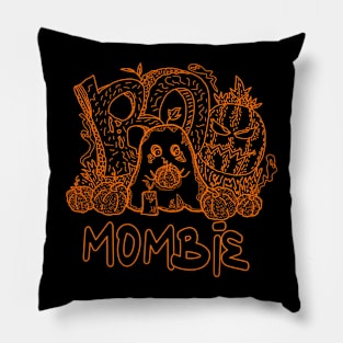 Mombie - Happy Happy Halloween Pillow