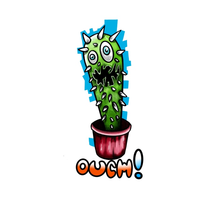 Cactus OUCH ! by DigitalArtsVibe