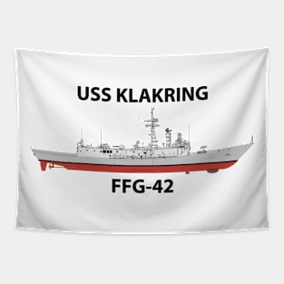 USS KLAKRING - FFG-42 OH PERRY CLASS Tapestry