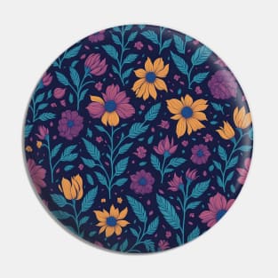 Seamless patterns of flowers 2 Pin