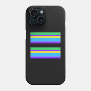 BRIGHT BLUE PURPLE COLOR THEMED STRIPE PATTERN FOR SUMMER Phone Case