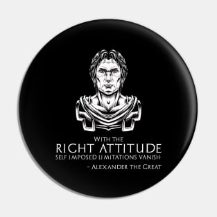 Ancient Greek History - Motivating Alexander The Great Quote Pin