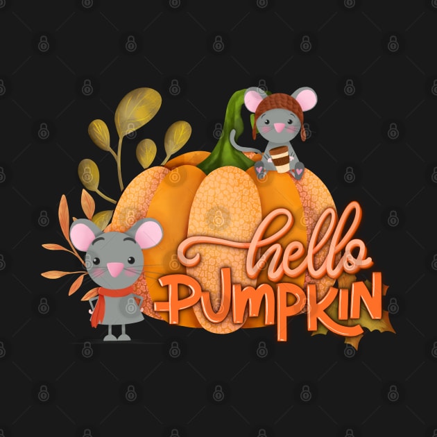 Hello pumpkin cute design by PrintAmor