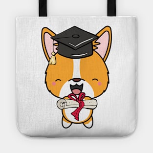 Funny Corgi is graduating Tote