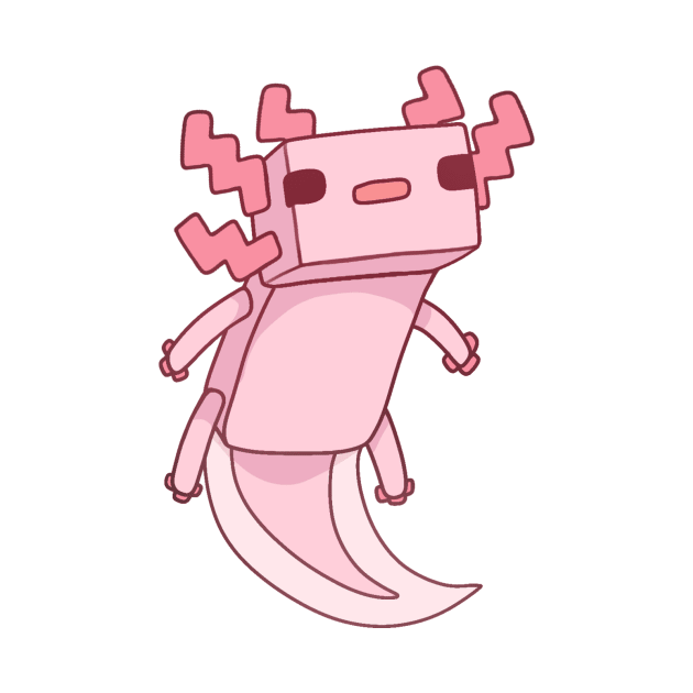 Pixel Axolotl by Catbumsy