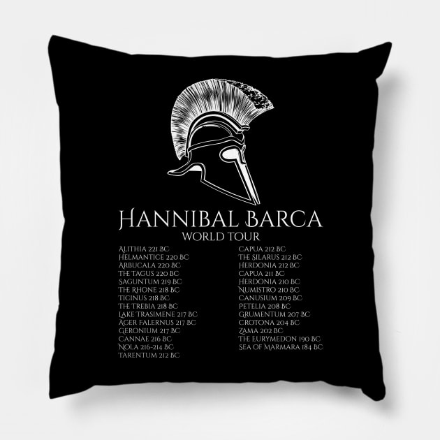 Hannibal Barca World Tour Pillow by Styr Designs