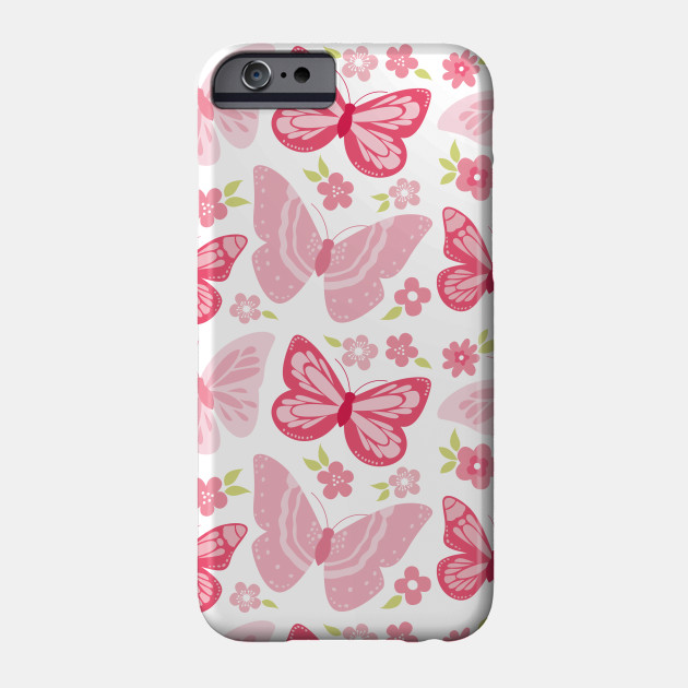 Cartoon Beautiful Butterfly Pattern Art Butterfly Phone Case