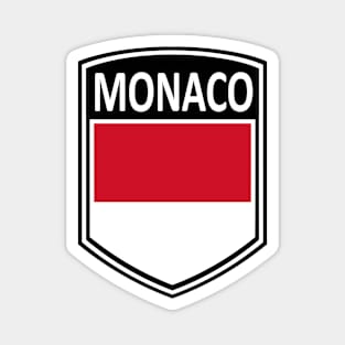 Flag Shield - Monaco Magnet