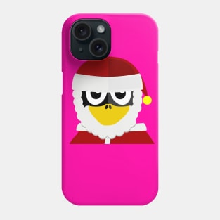 Penguin as Christmas Santa Phone Case