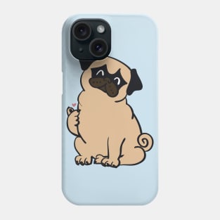 Pug Mini Heart Phone Case