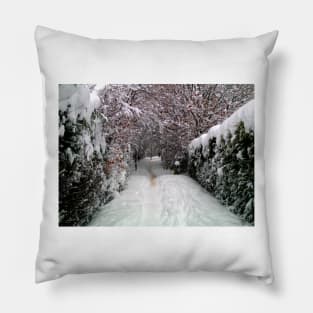 Snow landscape christmas sheffield uk 2010 Pillow