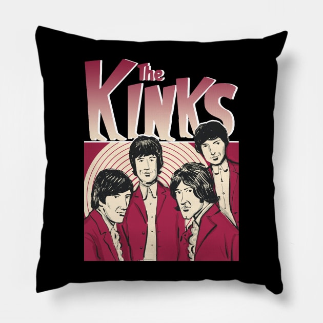 The Kinks // 60s Rock Aesthetic // Pillow by BlackAlife