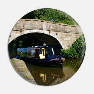 Narrowboat on the canal Pin