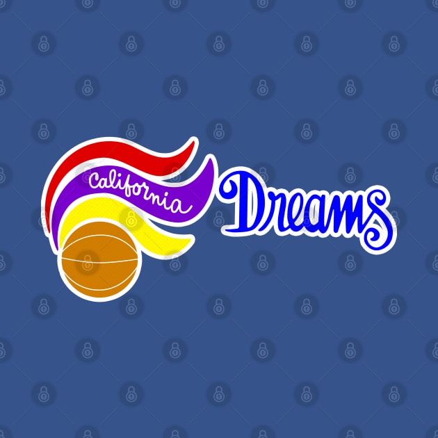 Defunct - California Dreams WBL Basketball by LocalZonly