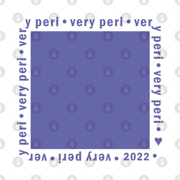 Very Peri Color of the Year 2022 Swatch Periwinkle Blue Very Peri TShirt TeePublic